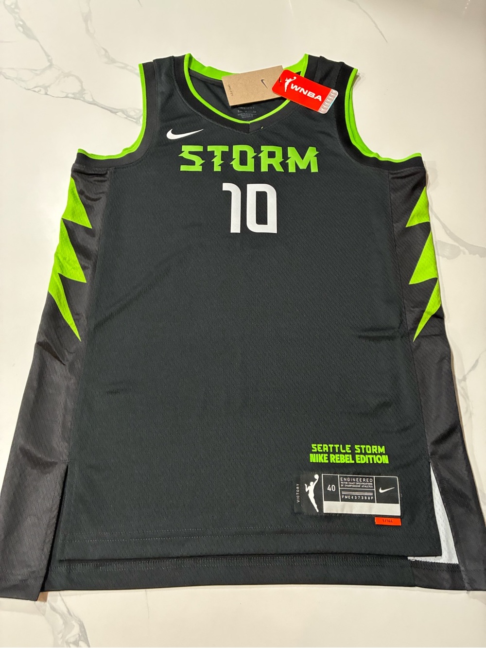 Seattle Storm Nike Rebel Edition Sue Bird Jersey Retails For $100
